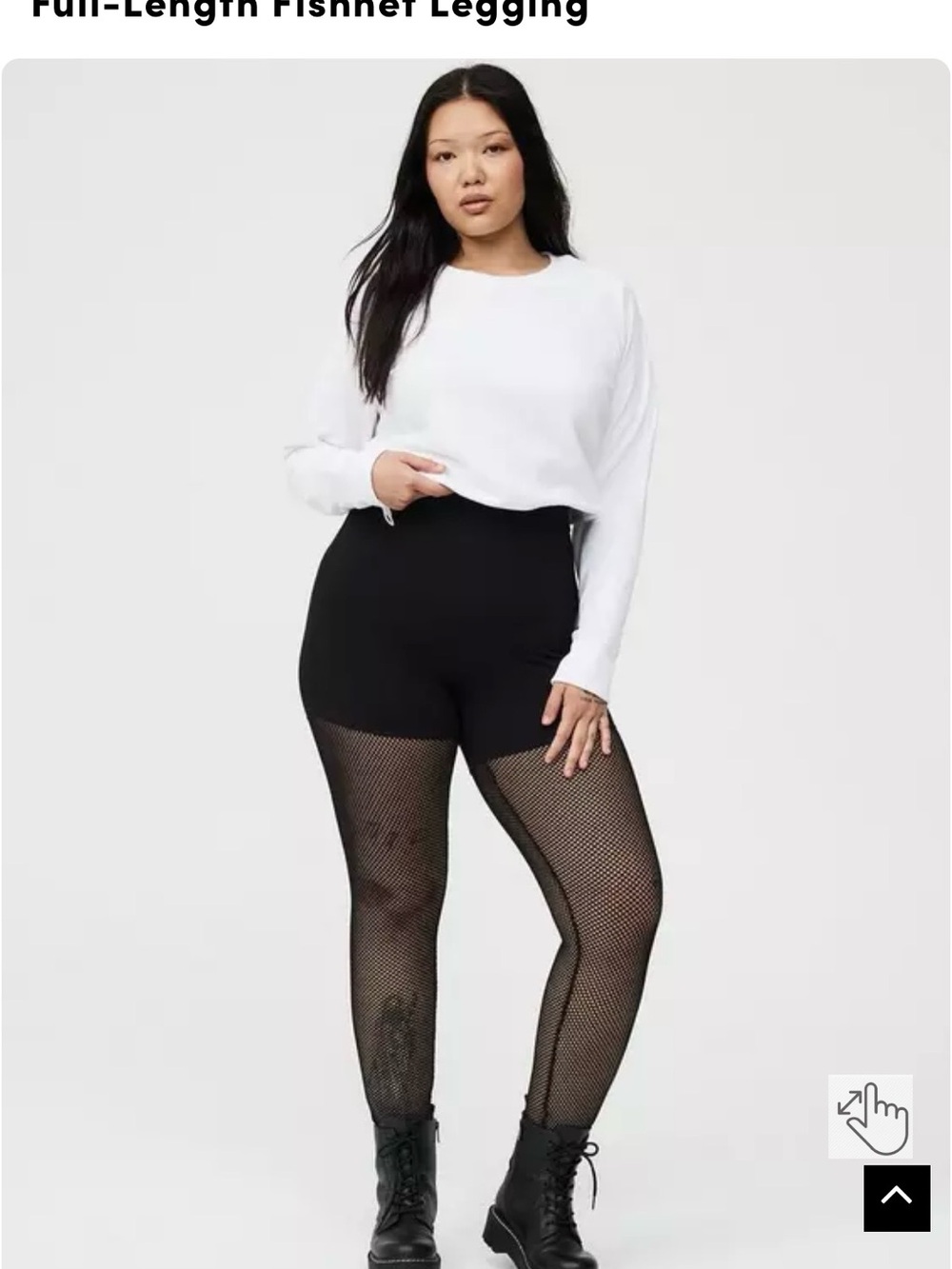 Torrid Full-Length NWT Fishnet Leggings - Black